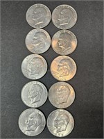 10 EISENHOWER DOLLARS 1971-76