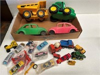 Toy car & truck lot.