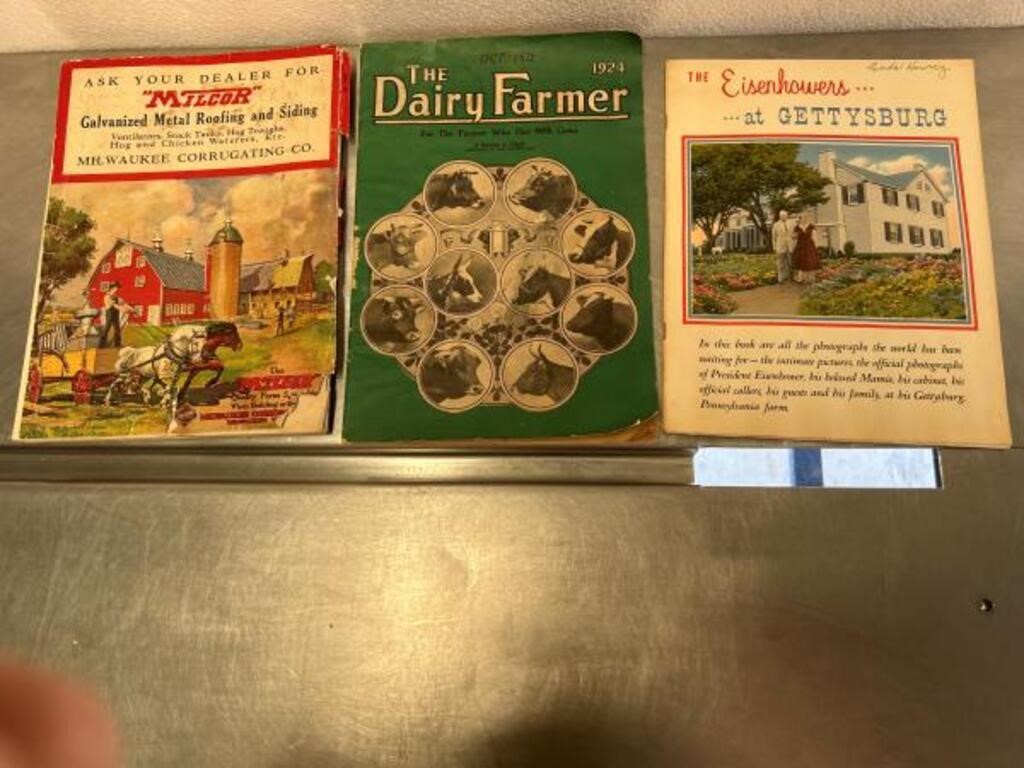 Vintage farm & Eisenhower catalogs.