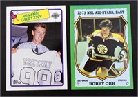 1973-74 TOPPS BOBBY ORR & 88-89 TOPPS