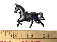 Siam sterling horse pin 9 grams