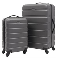 Travelers Club Harper Luggage, black and brown