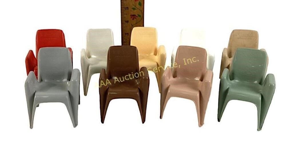 (9) mid century Sebel Integra plastic armchair
