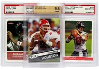 (3) Graded David Carr Trading Cards