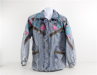 Vintage Retro Weathered Blues Denim Jacket M