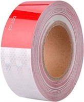 SLanguage Reflective Tape Red in White DOT-C2