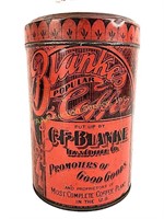 Blanke’s Popular Coffee tin early 1900s St. Louis