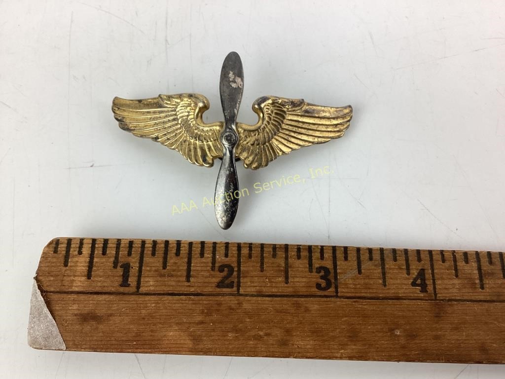 WWII gilt sterling U.S. AAF Army Air Force Wings.