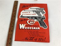 1938 Colt Match Target Woodsman pistol pamphlet