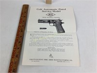 Colt Automatic Pistol Service Model Ace 22 Cal