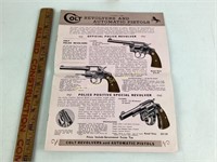 1938 Colt Revolvers and Automatic Pistols