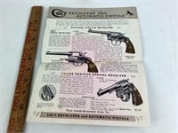 1938 Colt Revolvers and Automatic Pistols