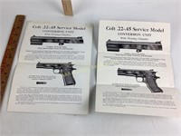 (2) Colt .22-.45 Service Model Automatic Pistol