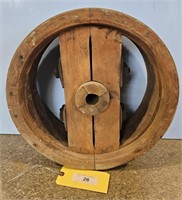 WOODEN BELT DRIVE PULLEY