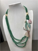 TROPICAL MOP/SHELL & BEAD NECKLACE