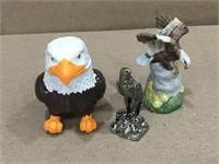 3- Eagle Figurines