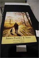James Purdey & Sons Metal Shotgun Advertisement