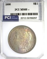 1886 Morgan MS66+ LISTS $850