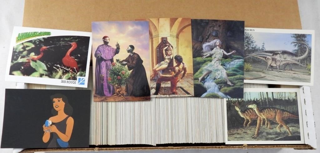 ROWENA MORRILL ART CARDS; DINO CARDS;