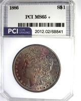 1886 Morgan PCI MS65+ Great Color