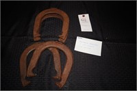 Regulation horseshoes, 1 Set "1776 USA 1876"