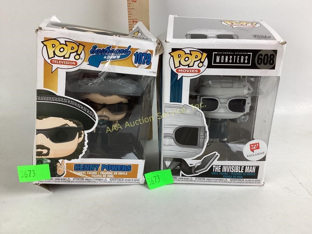 Funko Pop (2) in box boxes damaged includes The