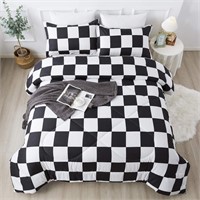 Andency Plaid Comforter Queen(90x90Inch), 3