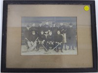 1900s Edmonton Hockey Photo Framed