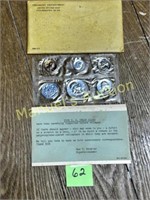 1959-P US MINT 5 COIN SET- ORIGINAL PKG- COA