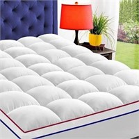 queen Mattress Topper White with red/blue outer