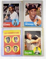 1963 TOPPS BANKS, YAZ, KALINE & PERRY R