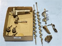 SHUCKING PEGS, SMALL AUGERS, WOOD CASTERS