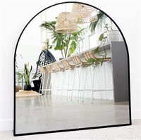 Black Arched Mirror  33 x 31 for Decor