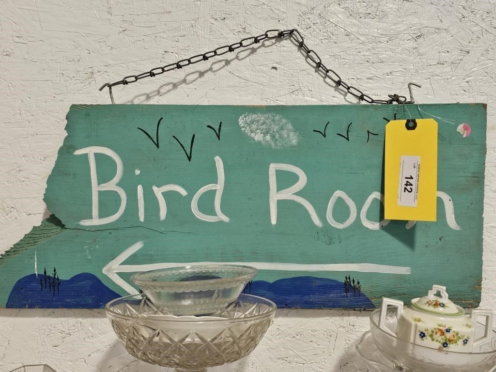 BIRD ROOM SIGN