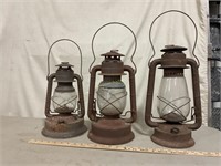 3 Dietz Lanterns