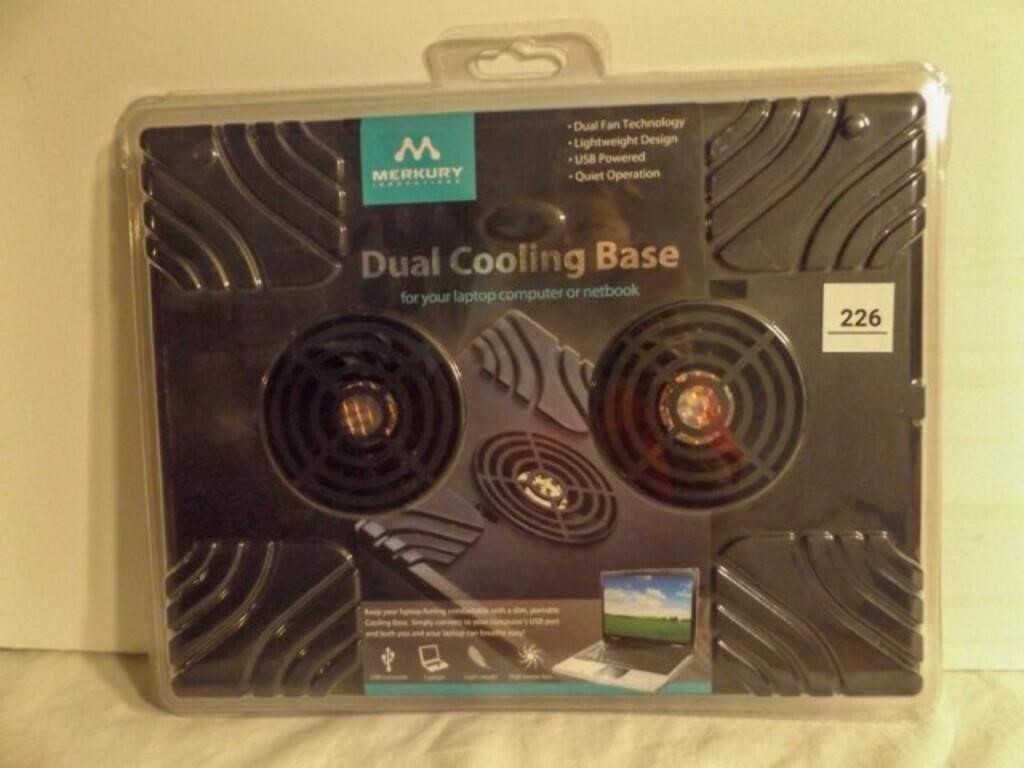Dual Cooling Base for laptop or net book