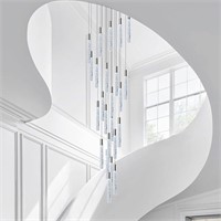 H157 24-Lights Chandelier  Dimmable  Chrome