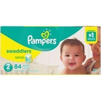 Pampers Swaddlers Diapers  Size 2  84 Count
