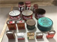 Various Vintage Kitchen tins, Bower’s mints