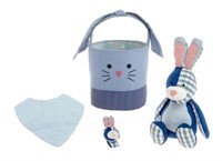 Blue Bunny Plush Easter Basket, 8 inch, Kipekee,