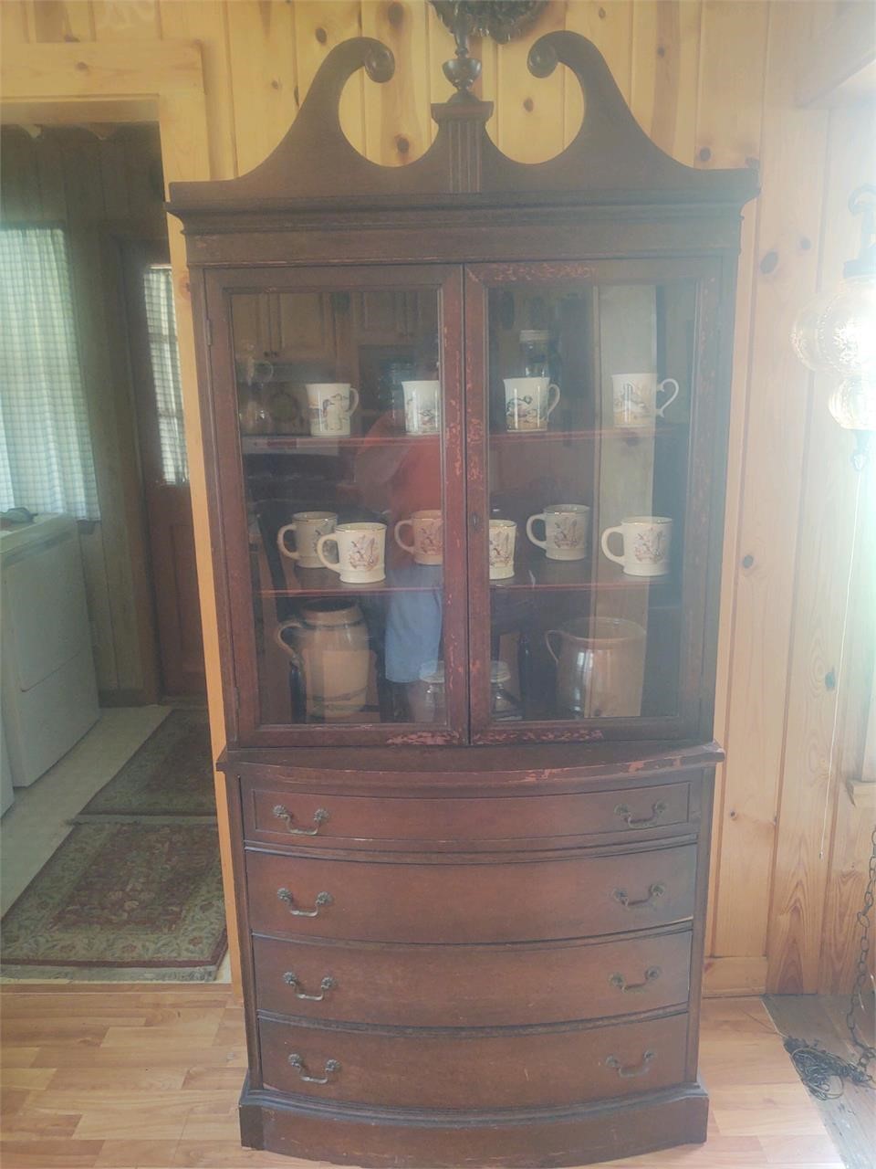 Antique Kitchen Cabinet - 130yrs old!!!  Wooden Sh