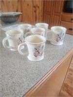 Vintage Pensacola Coffee Cup Set - 6pc - Ducks in