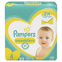 Pampers Swaddlers Diapers  Size 4  22 Count