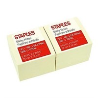 Staples Stickies Standard Notes  3 X 3  100