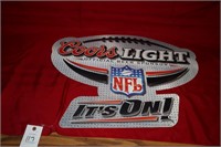Coors Light ITS ON NFL SIGN