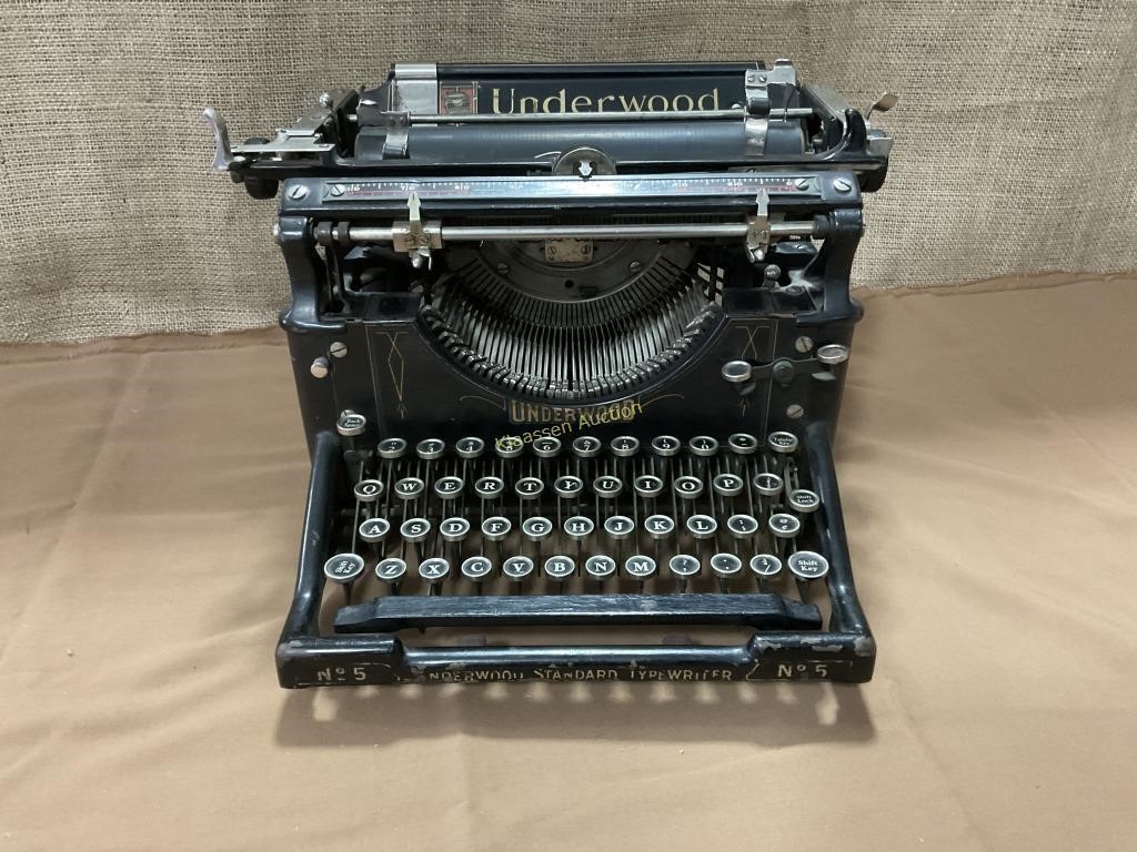 Underwood No. 5 typewriter