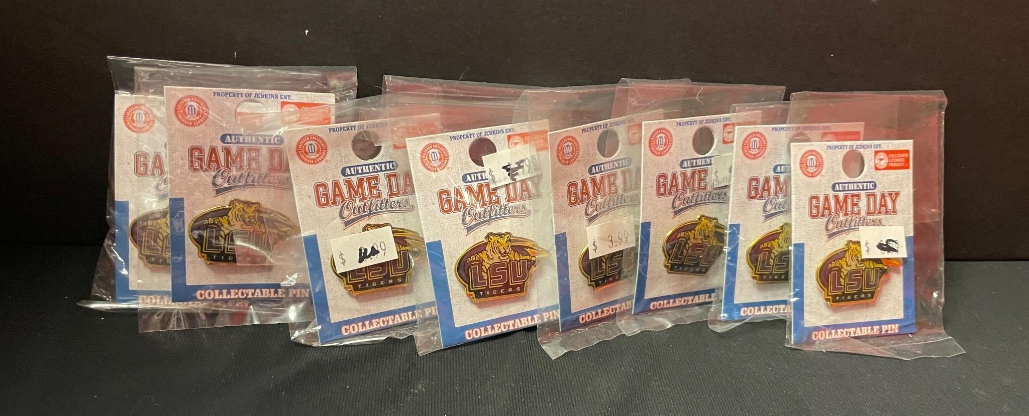 Lot of 8 LSU Gameday Collectibles Keychains