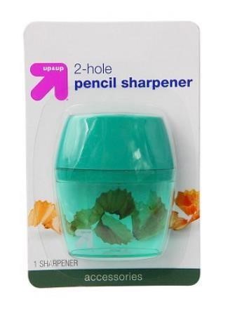 Pencil Sharpener 2 Hole 1ct (Green) - up & up