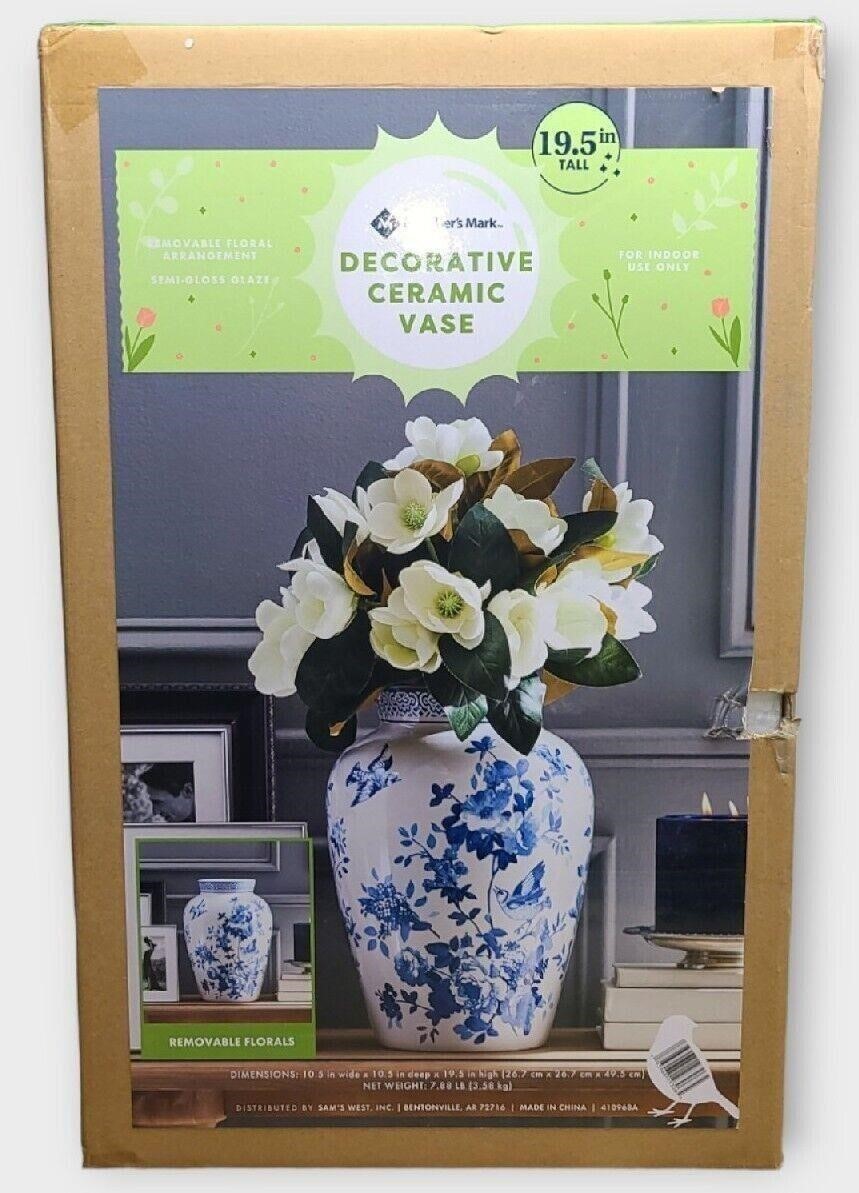 Member's Mark Decorative Ceramic 19.5" Vase