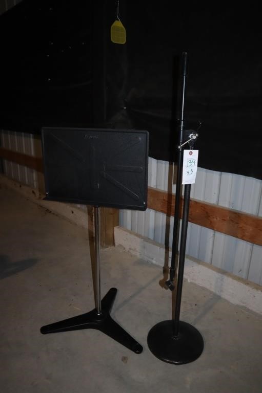 Mic Stand, Music Stand and V-Tech Dynamic Mic